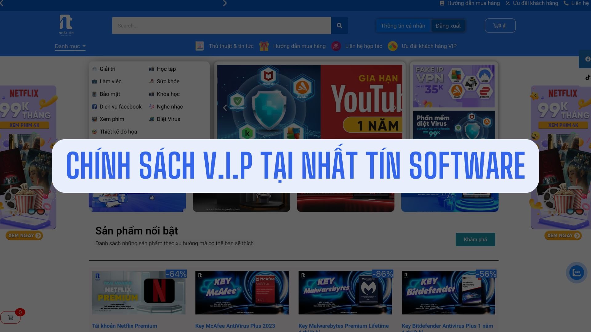 Chính sách V.I.P tại Nhất Tín Software